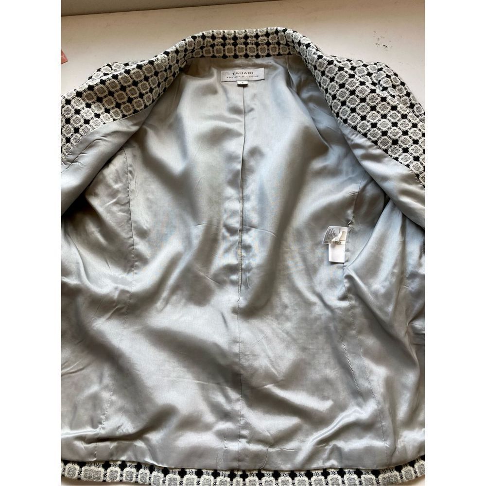 Tahari ASL Wool Blend Square Design Blazer Women’s Size 6 - Picture 15 of 15